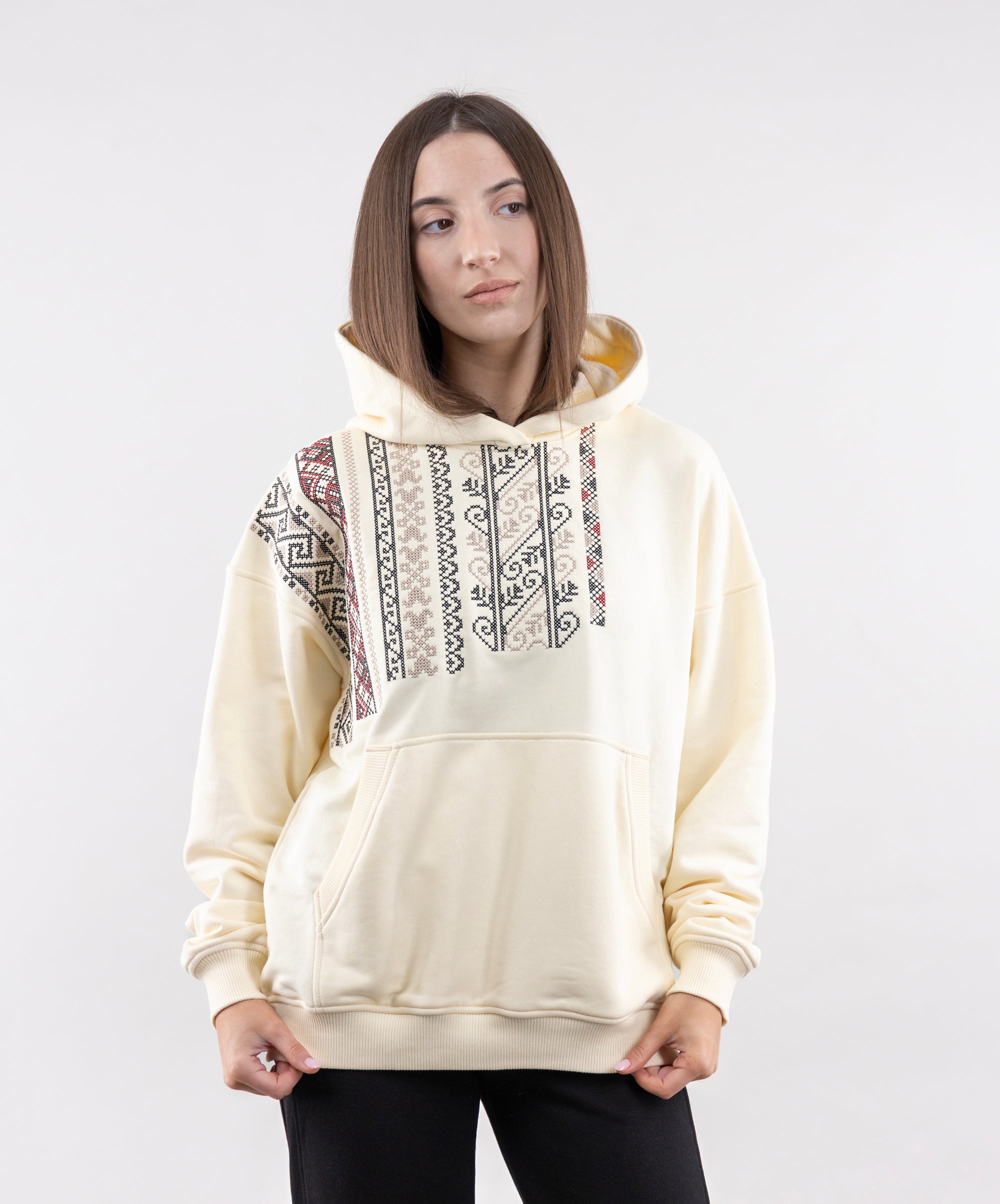 White Embroidered Floral Sweatshirt for Women, Ukrainian Embroidery, Ukraine Sweatshirt, Sweater, Jumper Plus Size Long outlet Sleeve, Gift for Her