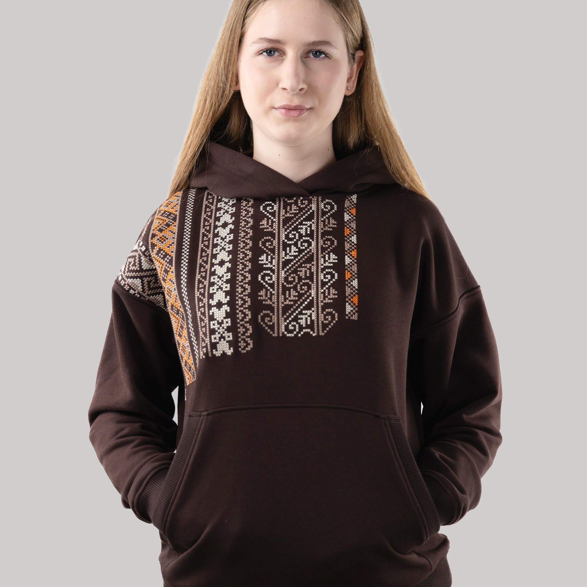 Hoodie "Vyshyvanka", Casual Hoodie With Ukrainian Embroidery For Women