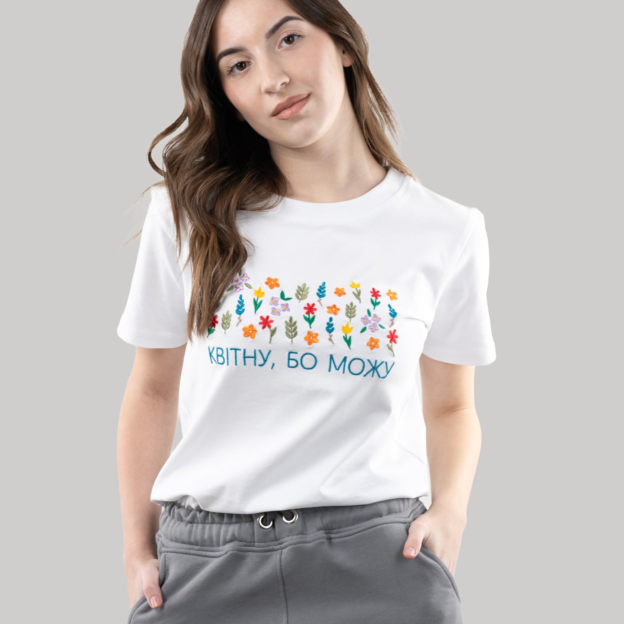 T-shirt With Embroidery "Kvitnu", T-Shirt for Women