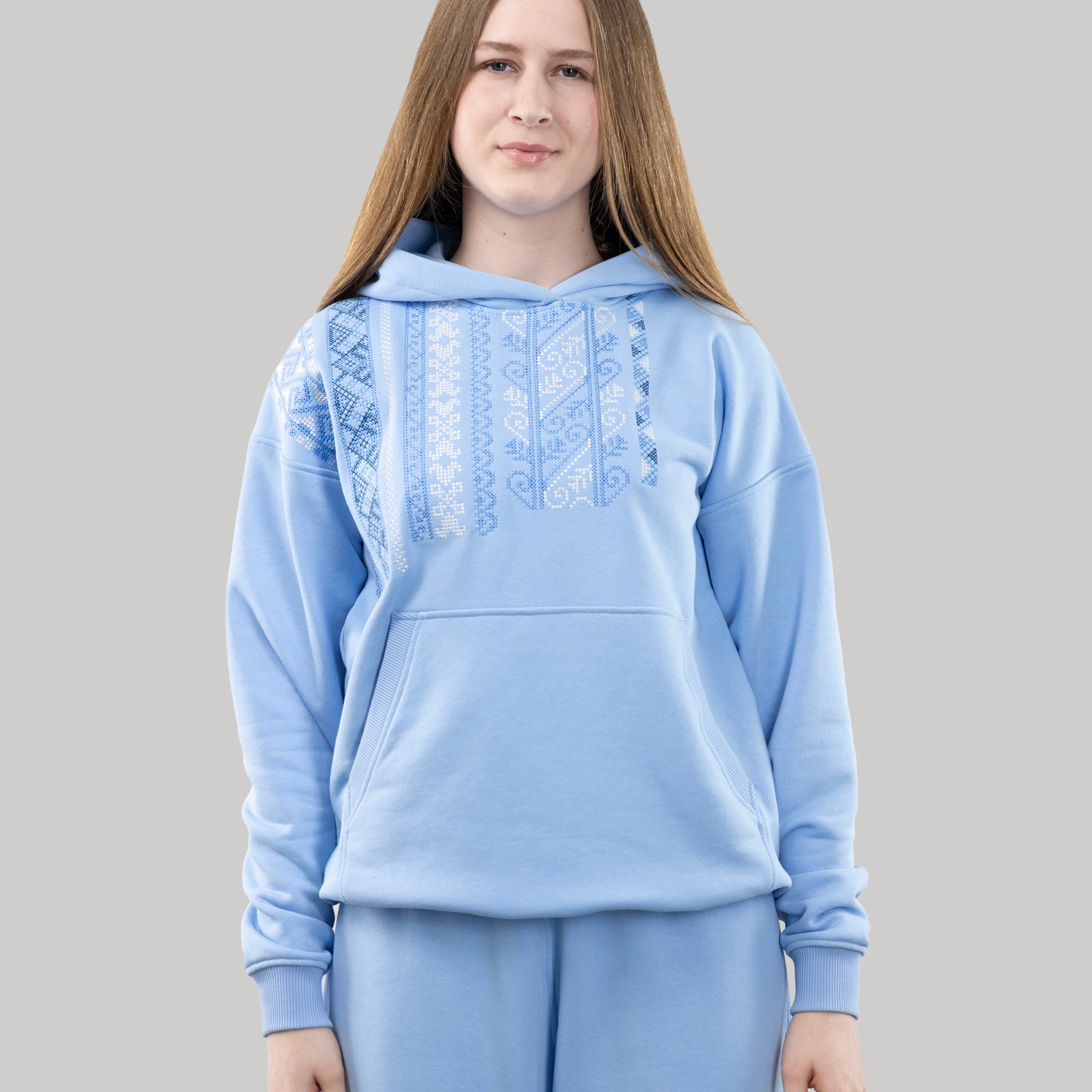 Hoodie "Vyshyvanka", Casual Hoodie With Ukrainian Embroidery For Women
