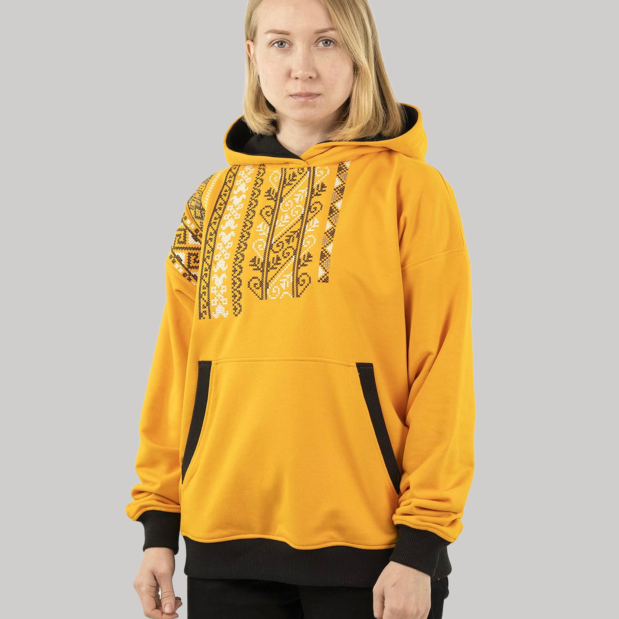 Hoodie "Vyshyvanka", Casual Hoodie With Ukrainian Embroidery For Women