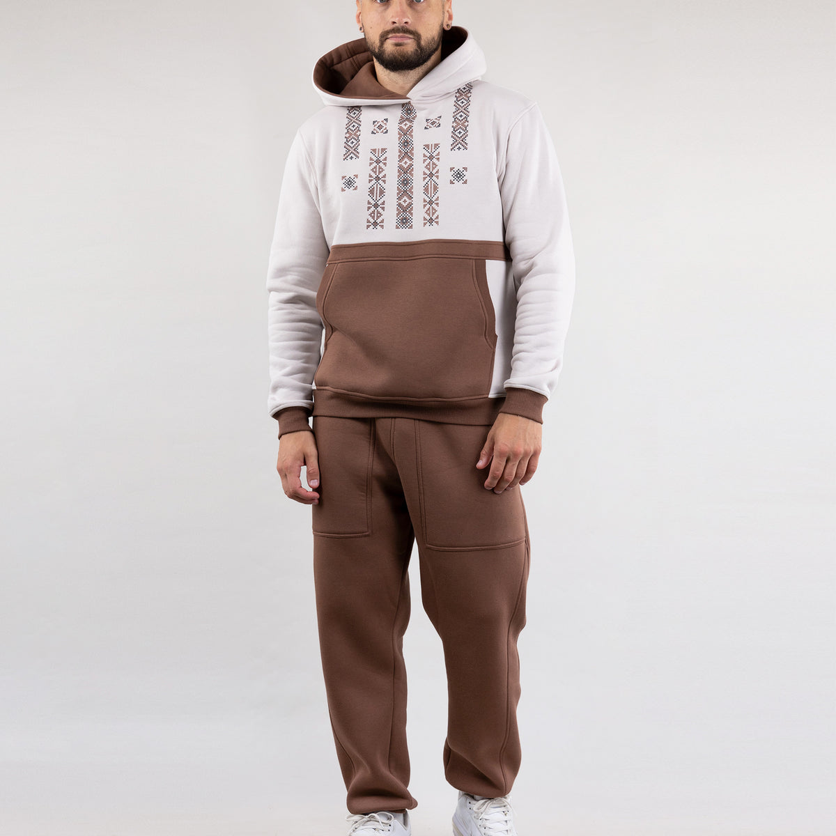 Hoodie “Folk” and Sweatpants For Men