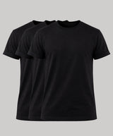 Set of 3 Basic T-shirts with cuffs