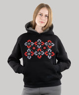 Warm Hoodie "River", Embroidered Hoodie For Men