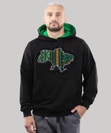 Hoodie "Map", Casual Hoodie Ukrainian Vyshyvanka Style For Men