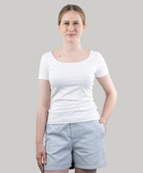 Deep Neckline T-shirt, T-Shirt for Women