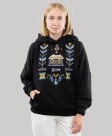 Hoodie “Home”, Embroidered Hoodie For Women