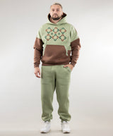 Warm Embroidered Hoodie "River" and Warm Sweatpants For Men
