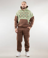 Warm Embroidered Hoodie "River" and Warm Sweatpants For Men
