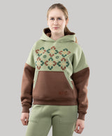 Warm Hoodie "River", Embroidered Hoodie For Women