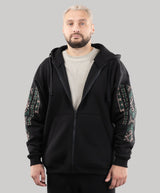 Oversize Zip Hoodie "Ethno"