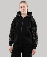 Oversize Zip Hoodie "Ethno" For Women