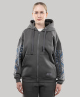 Oversize Zip Hoodie "Ethno" For Women