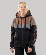 Zip-up hoodie “Sunrise”, Ukrainian vyshyvanka style hoodie for women