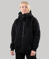 Hoodie "Introvert", warm casual zip-up hoodie for women