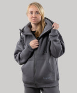 Hoodie "Introvert", warm casual zip-up hoodie for women