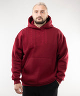 Warm Hoodie "Vyshyvanka", Casual Hoodie With Ukrainian Embroidery For Men