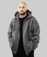 Oversize Zip Hoodie "Ethno"
