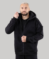 Hoodie "Introvert", warm casual zip-up hoodie