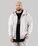 Hoodie "Introvert", warm casual zip-up hoodie
