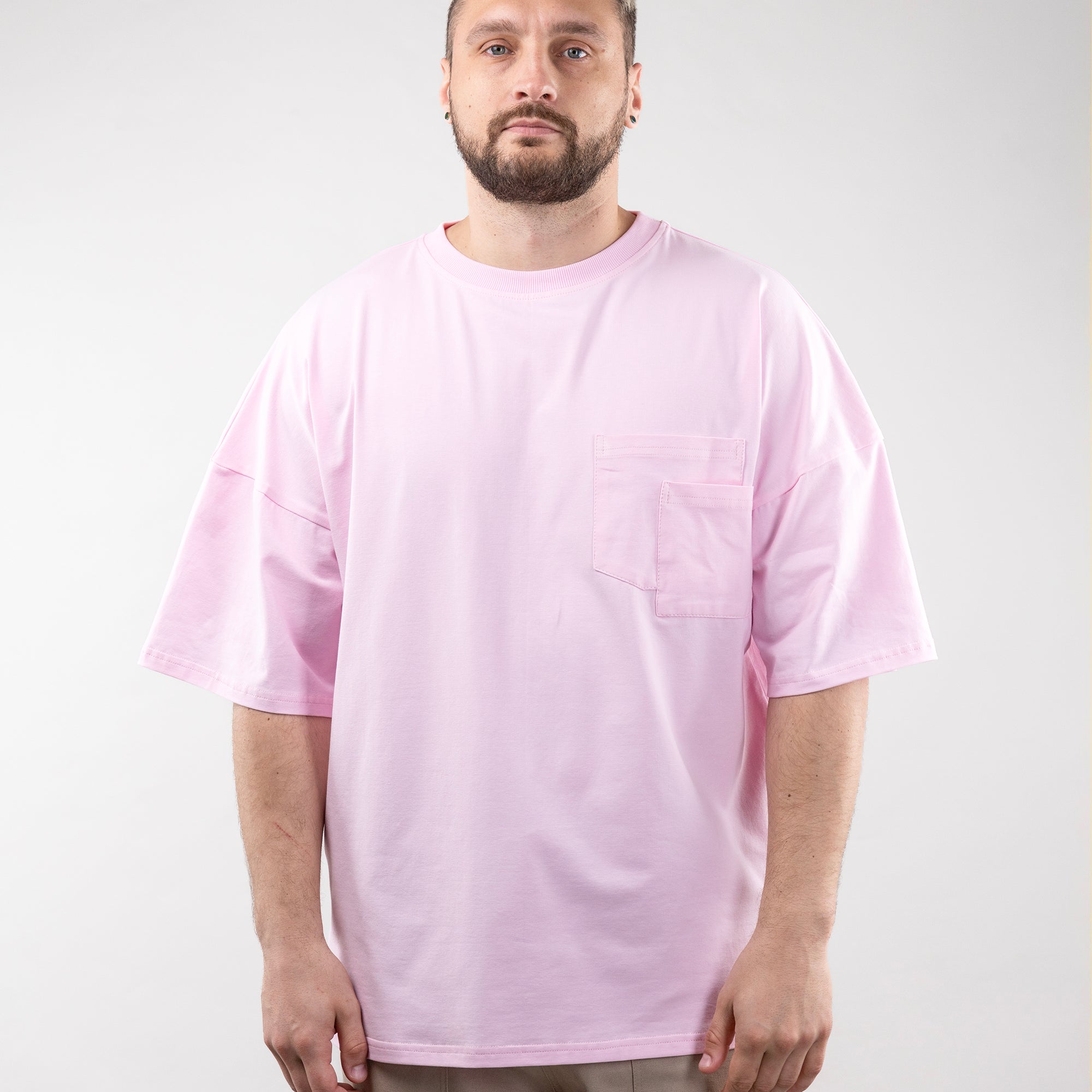 Oversize T-shirt With Two Pockets For Men