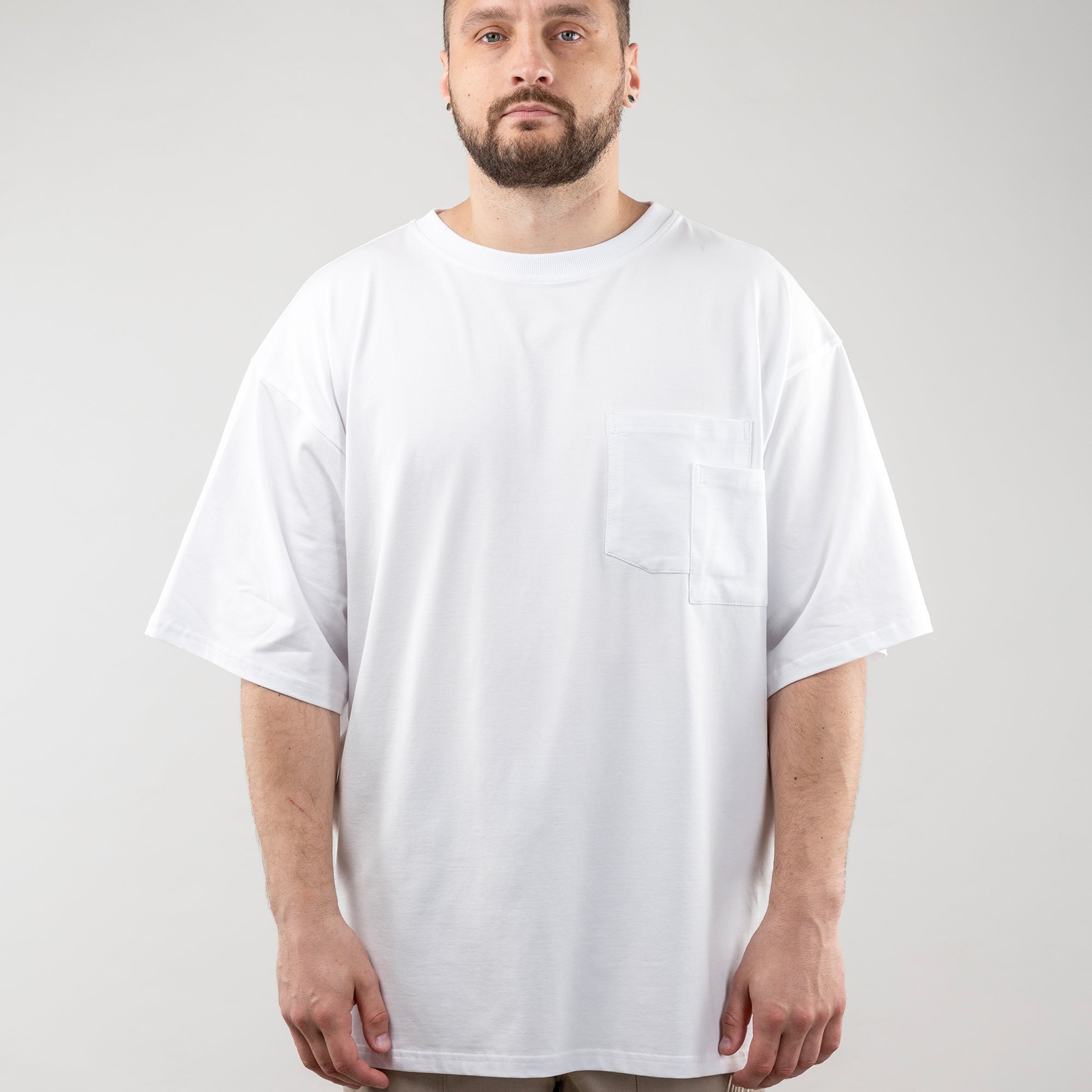Oversize T-shirt With Two Pockets For Men