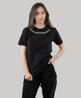 Embroidered T-Shirt "Necklace", T-Shirt For Women