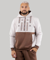 Hoodie "Folk", warm casual hoodie Ukrainian vyshyvanka style for men