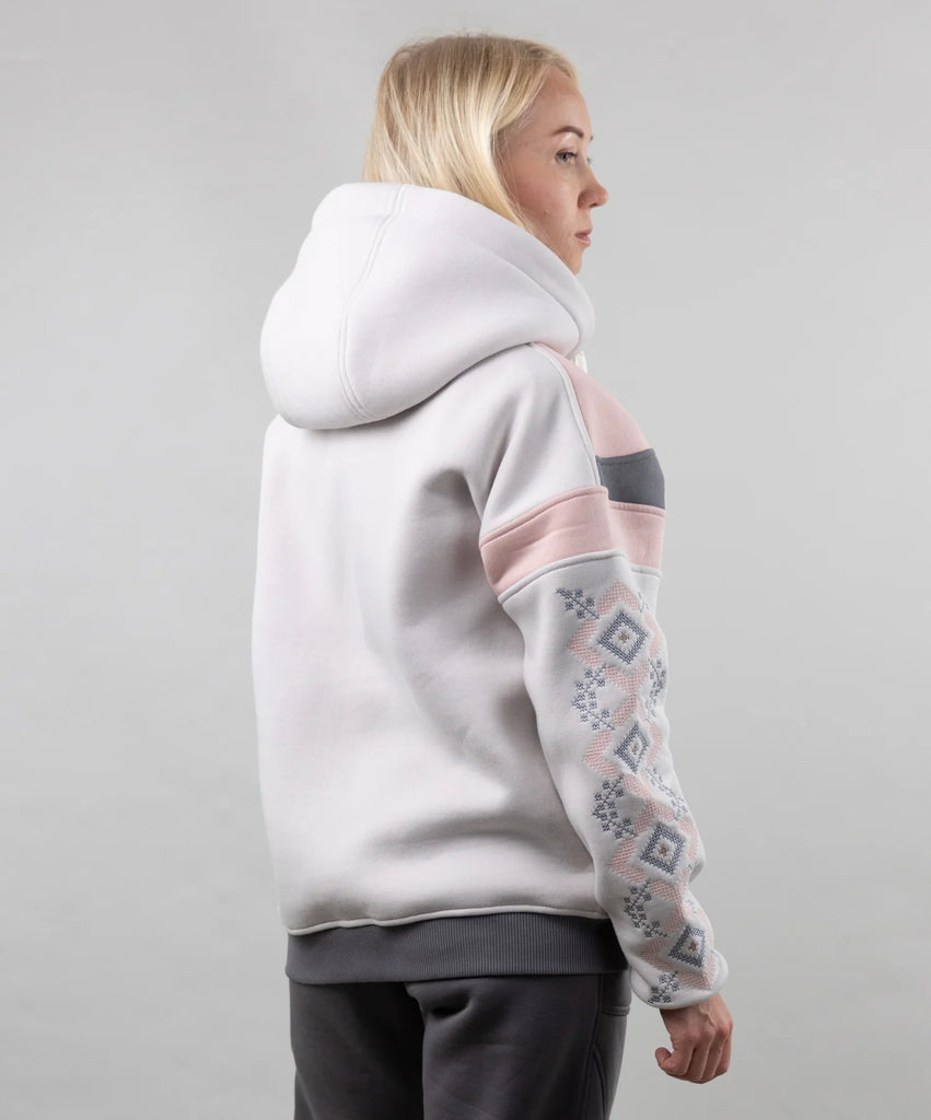 Stylish and Chic Zip-up hoodie “Sunrise”, Ukrainian vyshyvanka style